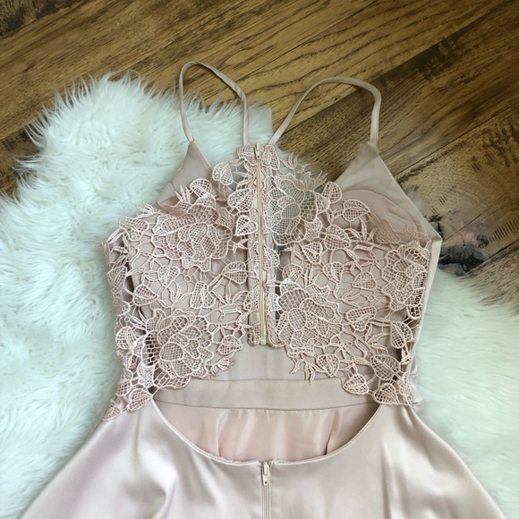 Sequin Hearts Hoco Party Dress 3 Light Pink Sweatheart neck full skirt - Picture 10 of 10